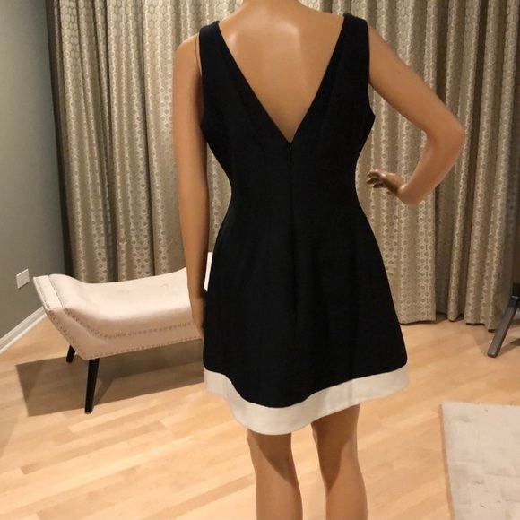 Halston Black and White Bell Skirt Dress - Picture 2 of 5